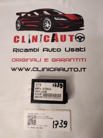CENTRALINA LUCI MAZDA 3 Berlina Serie BBP3 67890A (0913)