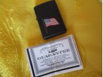 ZIPPO AMERICA 8 VII nero  NUOVO mai usato