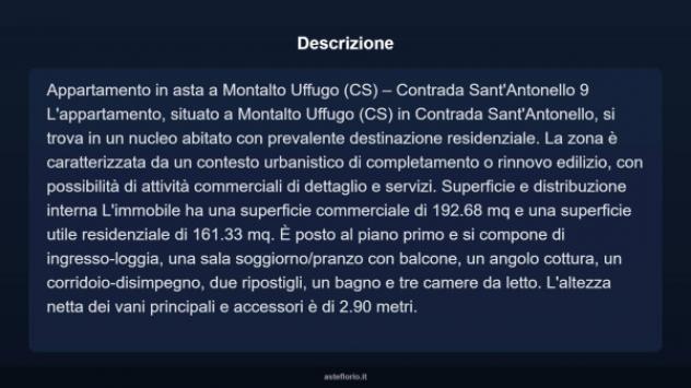 Immobile in asta di 174 m² con più di 5 locali in vendita a Montalto Uffugo - Foto 4