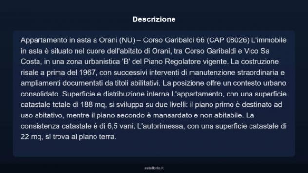 Immobile in asta di 188 m², box auto in vendita a Orani - Foto 4