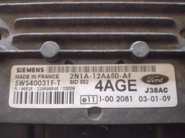CENTRALINA SIEMENS SID 802 5WS40031F-T 4AGE Centralina motore (ECU) Siemens SI - Foto 4