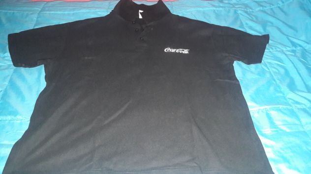 Shirt Coca Cola nera scritta bianca Tg M