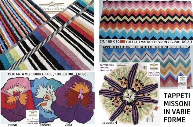 Missoni : Tappeti in varie forme , dimensioni e prezzi