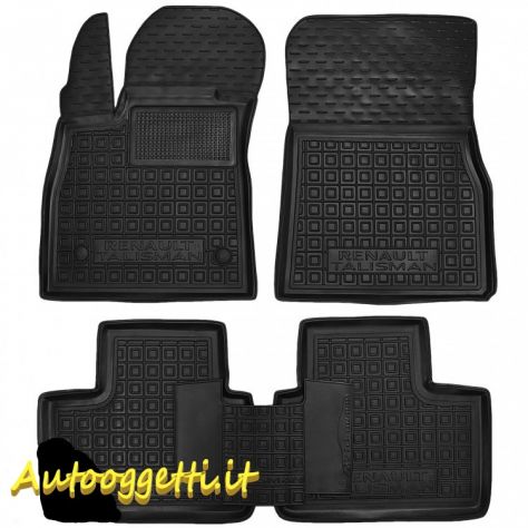 Set tappetini di gomma su misura per Renault Telisman (2015+)