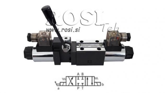 -IDRAULICO MANUALE E VALVOLA ELETTROMAGNETICA CETOP 12/24/230V - Foto 4