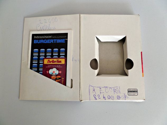 BOX originale gioco "BURGER TIME" Intellivision (bianco) - Foto 2