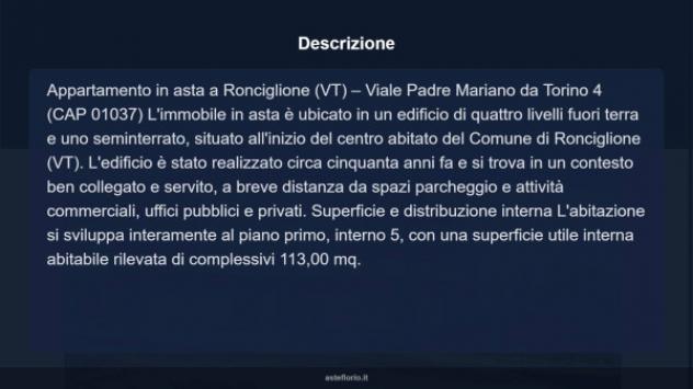 Immobile in asta di 113 m² con più di 5 locali in vendita a Ronciglione - Foto 14