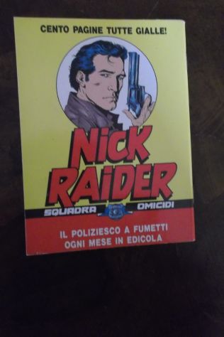 volumetto nick raider presenta:dossier del crimine(bonelli ed.,1990) - Foto 2