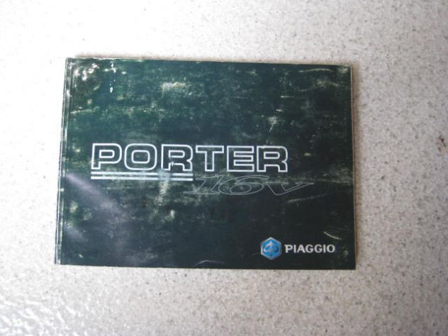 LIBRETTO USO E MANUTENZIONE PIAGGIO PORTER
