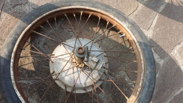 moto bartali d'epoca 160 cerchi originali marchiati - Foto 3