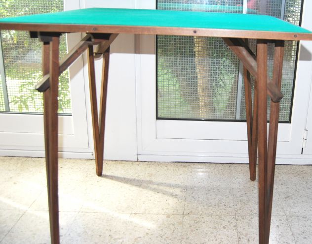 tavolino da gioco in legno richiudibile - Foto 3
