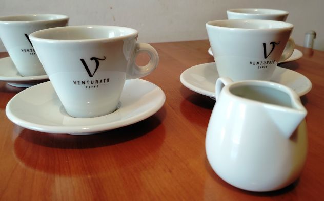 Servizio da tè the cappuccino caffè e porta latte Venturato 9 pz ceramica - Foto 6