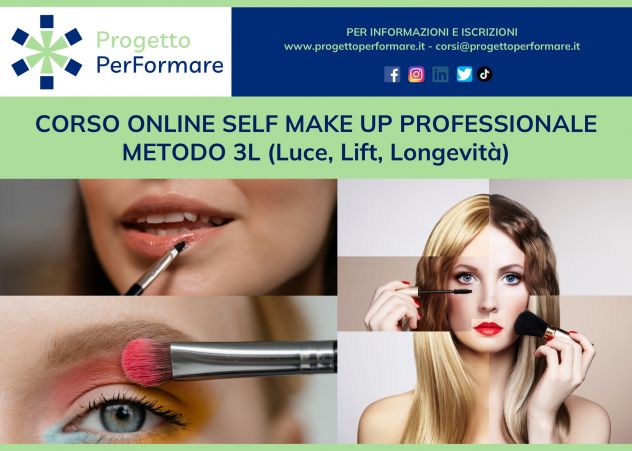 Corso online Self Make-up professionale: Metodo 3L (Luce, Lift, Longevità)
