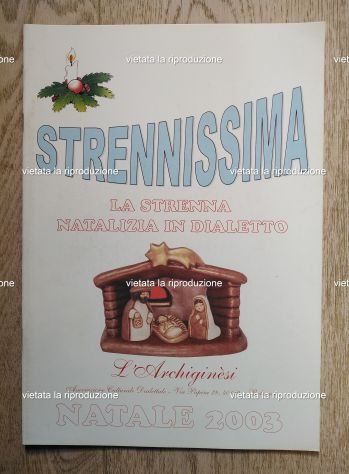 BOLOGNA STRENNISSIMA ARCHIGINÉSI 2003 con POESIE in BOLOGNESE