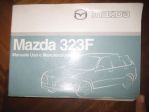 LIBRETTO USO E MANUTENZIONE MAZDA 323 F