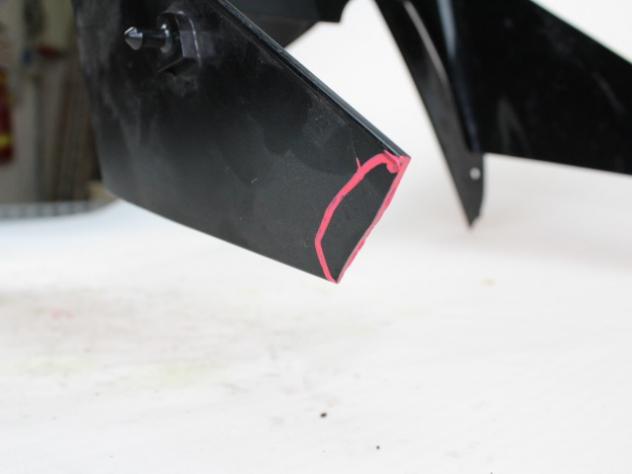 CUPOLINO KAWASAKI NINJA 636 ZX-6R 2003-2004 550281453B5 UPPER COWLING CON DIFETTO - Foto 7