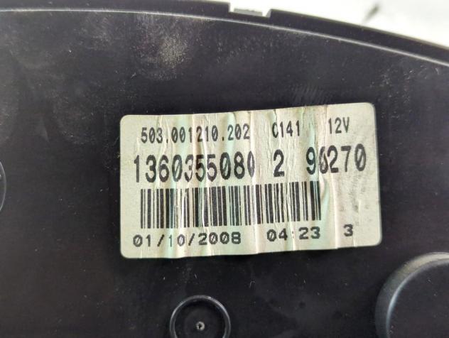 136055080 QUADRO STRUMENTI CONTACHILOMETRI FIAT DUCATO 3.0 D 116KW 6M 2P (2009) RICAMBIO USATO - Foto 4