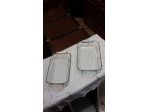 2 Pirofile rettangolari in vetro - Vintage