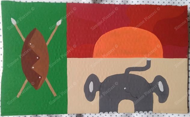 Quadro di Simone Piazzesi - BANDIERA DEL BABANGA (2021)