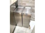 2 pattumiere inox coperchio "semprechiuso" usati