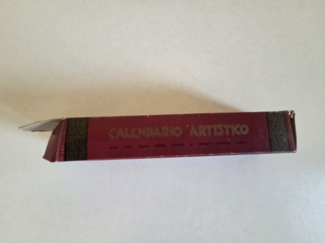 Calendario artistico, vintage del 1989, realizzato in bambù. - Foto 2