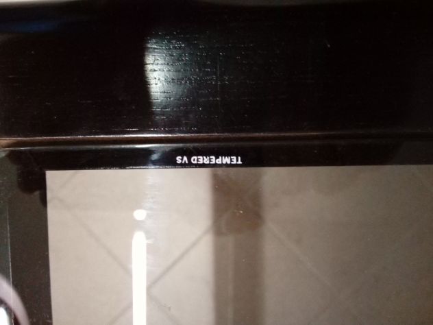 Tavolinetto basso in Legno e Vetro Fumè temperato laccato Nero - Foto 3