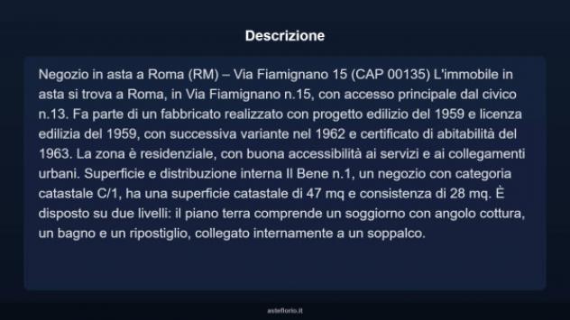 Immobile in asta di 47 m² in vendita a Roma - Foto 3