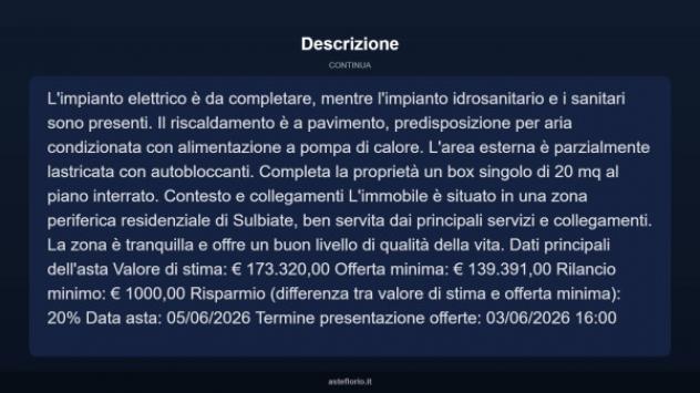 Immobile in asta di 77 m², box auto in vendita a Sulbiate - Foto 15