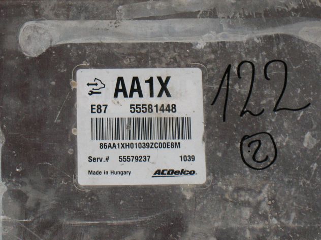 55581448 ECU CENTRALINA OPEL MERIVA B 1.7 AA1X E87 55581448 SERV 55579237 - Foto 2