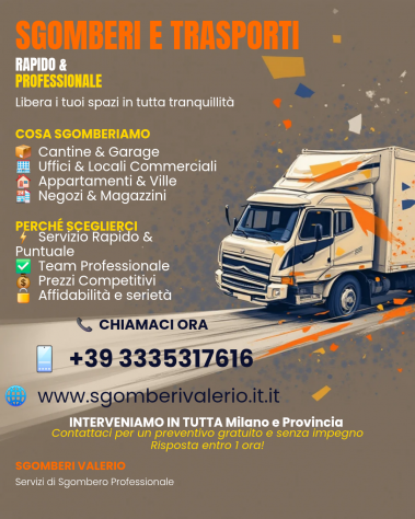 Sgombero appartamenti Milano