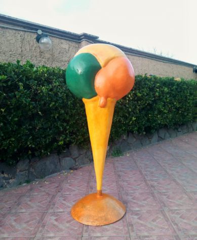 Gelato in fiberglass:  Insegna cono gelato per esterno. Disponibile a FIRENZE - Foto 4