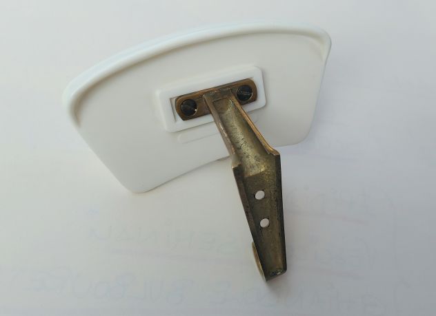 Vintage raro Gancio Appendiabiti in BACHELITE e Ottone immagine vita in campagna - Foto 4