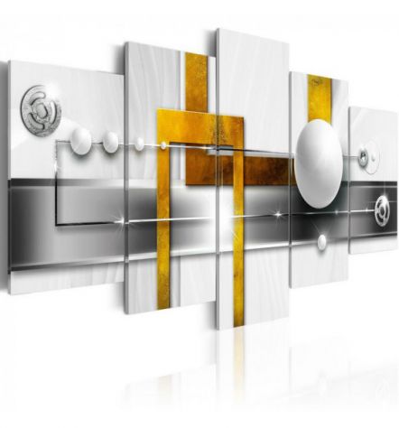 Quadro A Linee Beige 100x50 E 200x100 ARREDALACASA