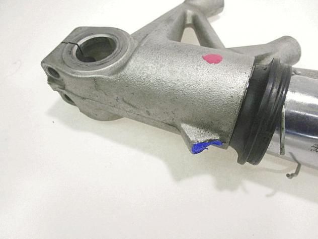 STELO DESTRO APRILIA DORSODURO 750 2009 - 2014 898521 RIGHT FRONT FORK LEG PIEDINO DANNEGGIATO STELO CON BOTTA - Foto 3