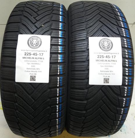 2 GOMME 225 45 17 MICHELIN A77108