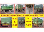 Rimorchio Agricolo Cillo 2 Assi Cassone Ribalt. Trilaterale