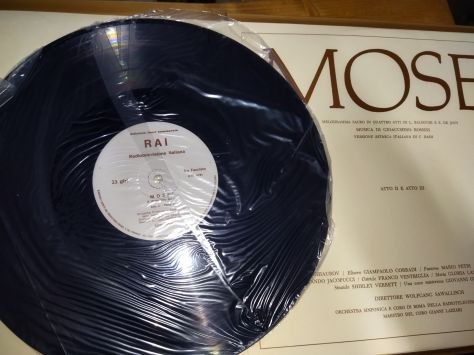 Dischi vinile 1968 Fuori Commercio editi Rai Radiotelevisione Mosè di Rossini - Foto 3