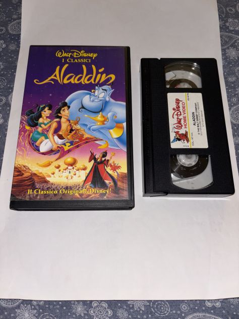 VIDEOCASSETTA COME NUOVA,RARA,COMPLETA:”ALADDIN”(1994) 1’EDIZIONE ITALIANA - Foto 8