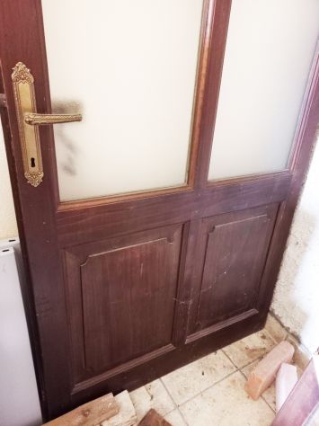 Porta in legno noce massello - Foto 3
