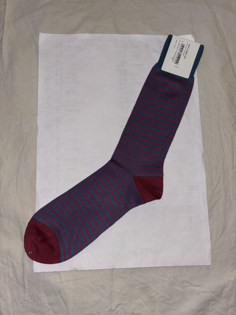 CALZE NUOVE CON CARTELLINO UOMO FIRMATE ORIGINALI”PAUL SMITH”MADE IN ITALY - Foto 8