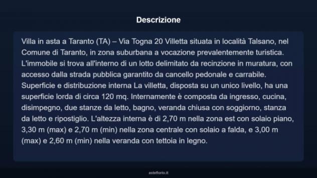 Immobile in asta di 120 m² in vendita a Taranto - Foto 3