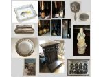 Hermes, inginocchiatoio del 600, figura orientale, argento e porcellana