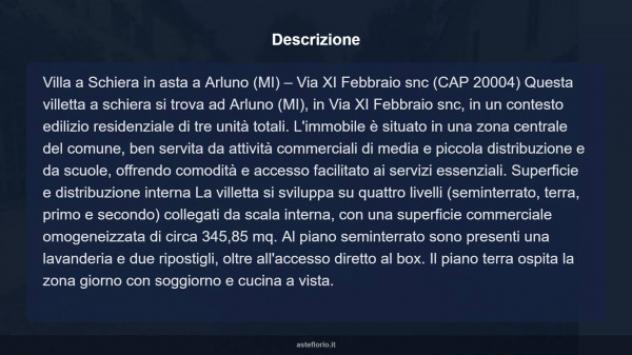 Immobile in asta di 345 m² con più di 5 locali e box auto doppio in vendita a Arluno - Foto 17