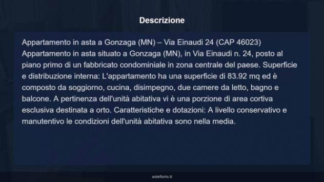 Immobile in asta di 83 m² in vendita a Gonzaga - Foto 9