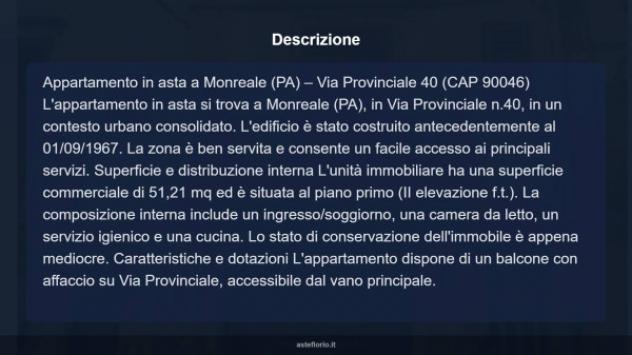Immobile in asta di 51 m² in vendita a Monreale - Foto 11