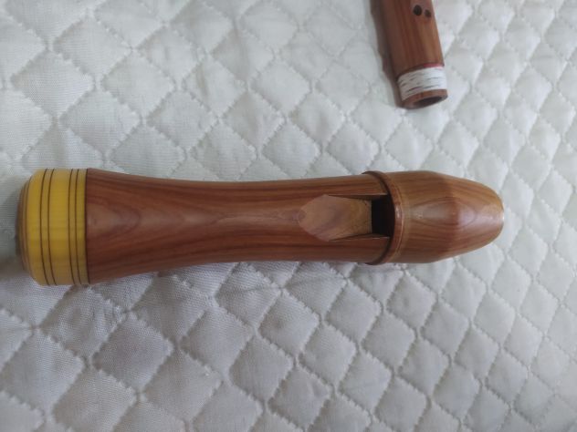 Antico flauto dolce contralto o tenore raro in legno marchio Barenreiter - Foto 8