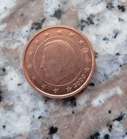 MONETA DA 2 CENTESIMI EURO BELGIO DEL 2000 - MAI CIRCOLATO -
