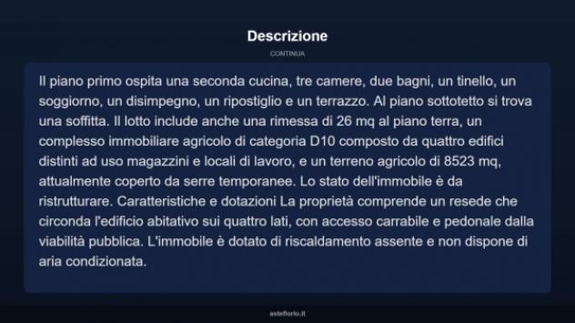 Immobile in asta di 228 m² con più di 5 locali e box auto in vendita a Pescia - Foto 5