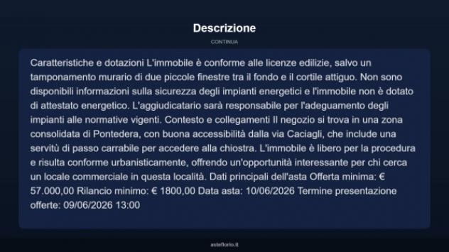 Immobile in asta di 92 m² in vendita a Pontedera - Foto 4