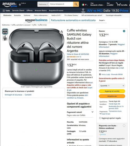 Auricolari Wireless SAMSUNG Galaxy Buds3 - Foto 4